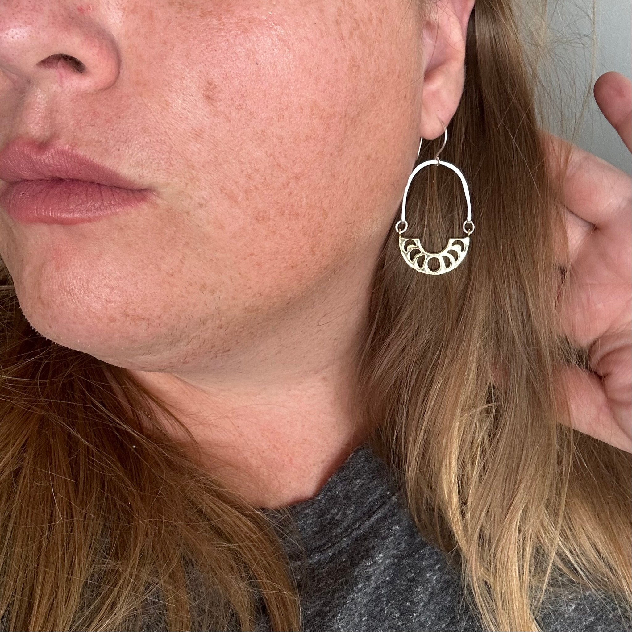 Floating Phases of the Moon Earrings