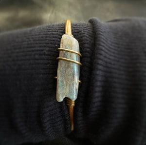 Labradorite Crystal Cuff || One-of-a-kind