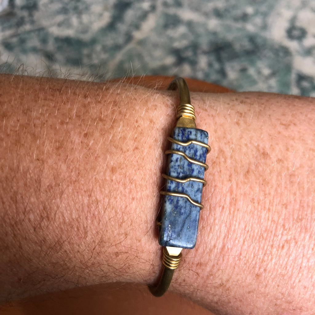 Lapis Lazuli Crystal Cuff