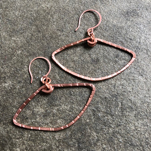 Copper Eye Earrings